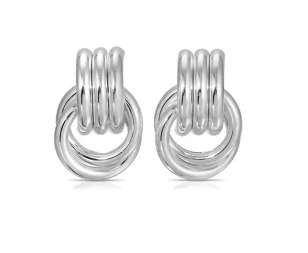 Multilayer Twist Knot Earrings